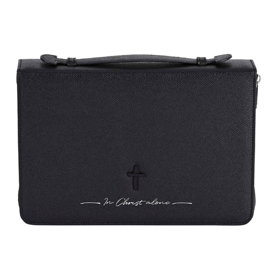 White Dove -Bible Cover In Christ Alone Black XL