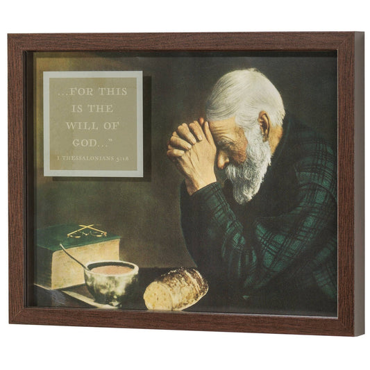 Wall Decor Grace Walnut Frame 14x11