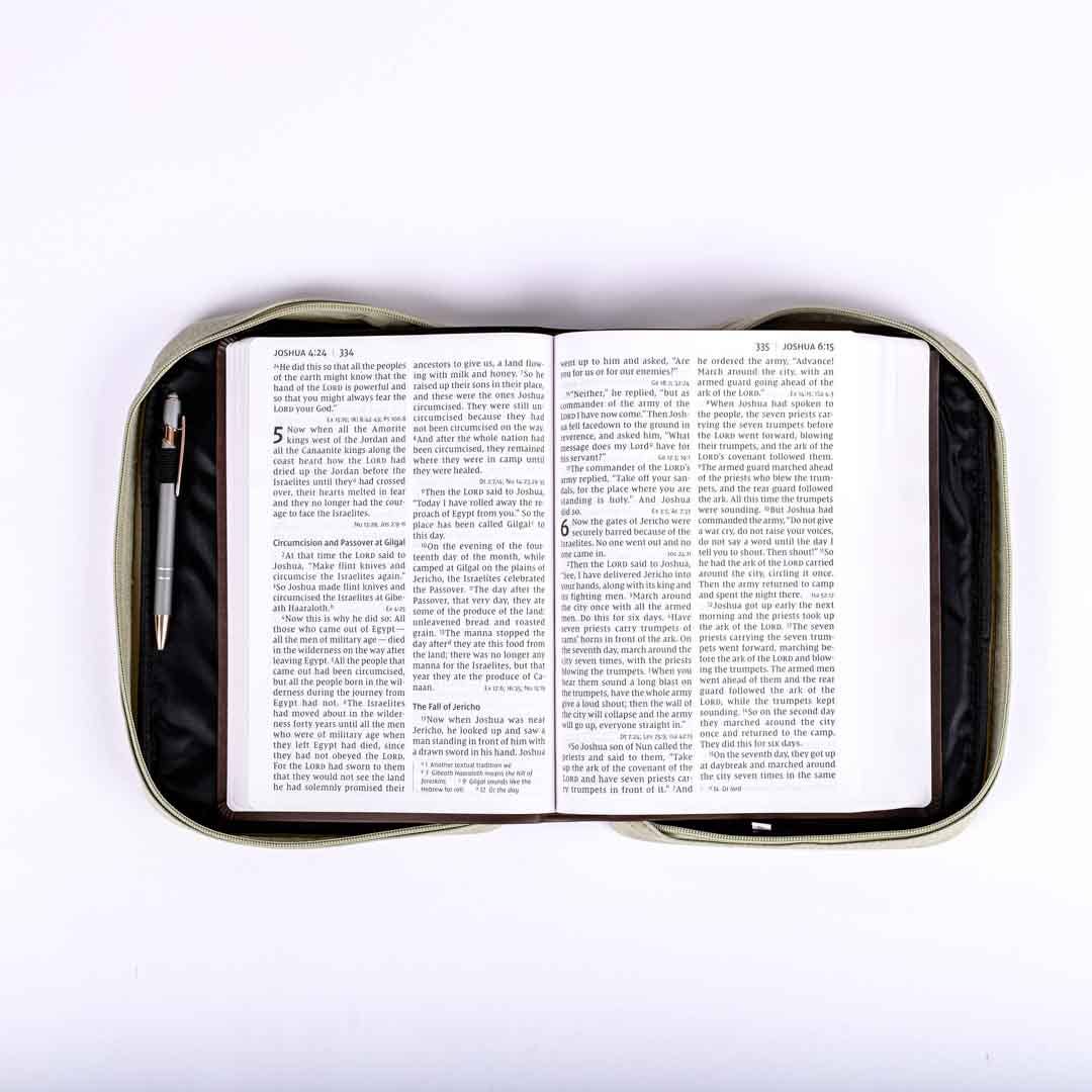 Canvas Bible Cover Faith - Medium