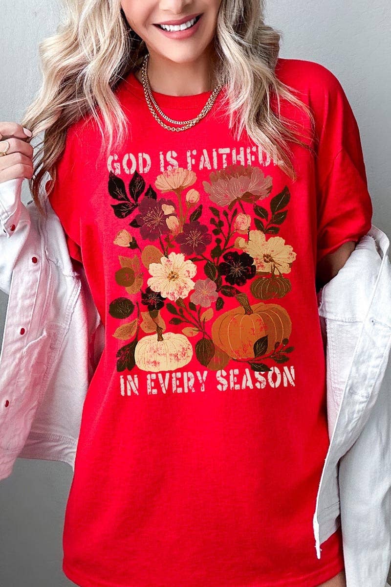 Faithful In Every Season Graphic Heavy Cotton Tee