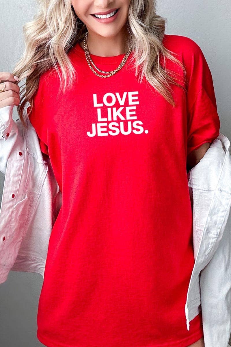 Love Like Jesus Graphic Heavy Cotton Tee