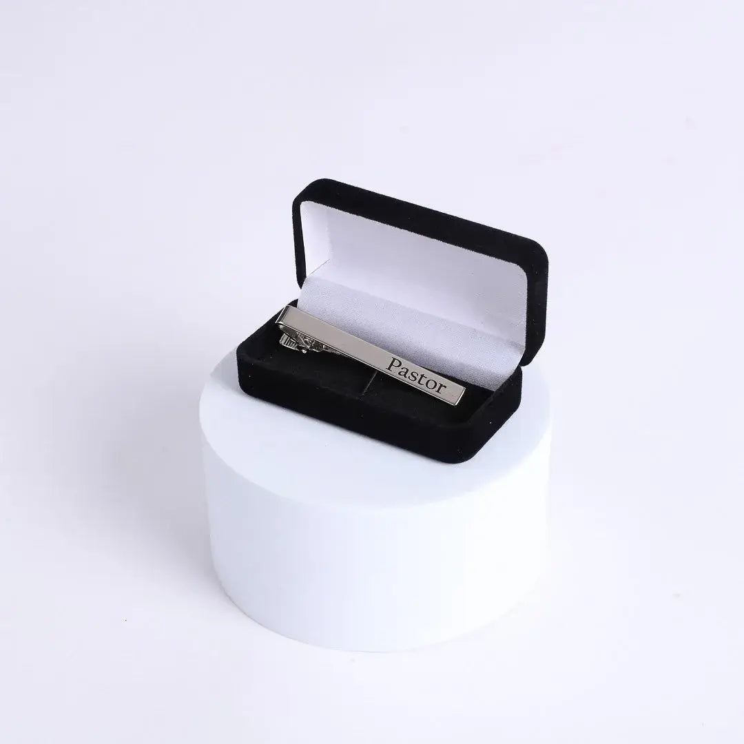 Silver Tie Bar - "Pastor"
