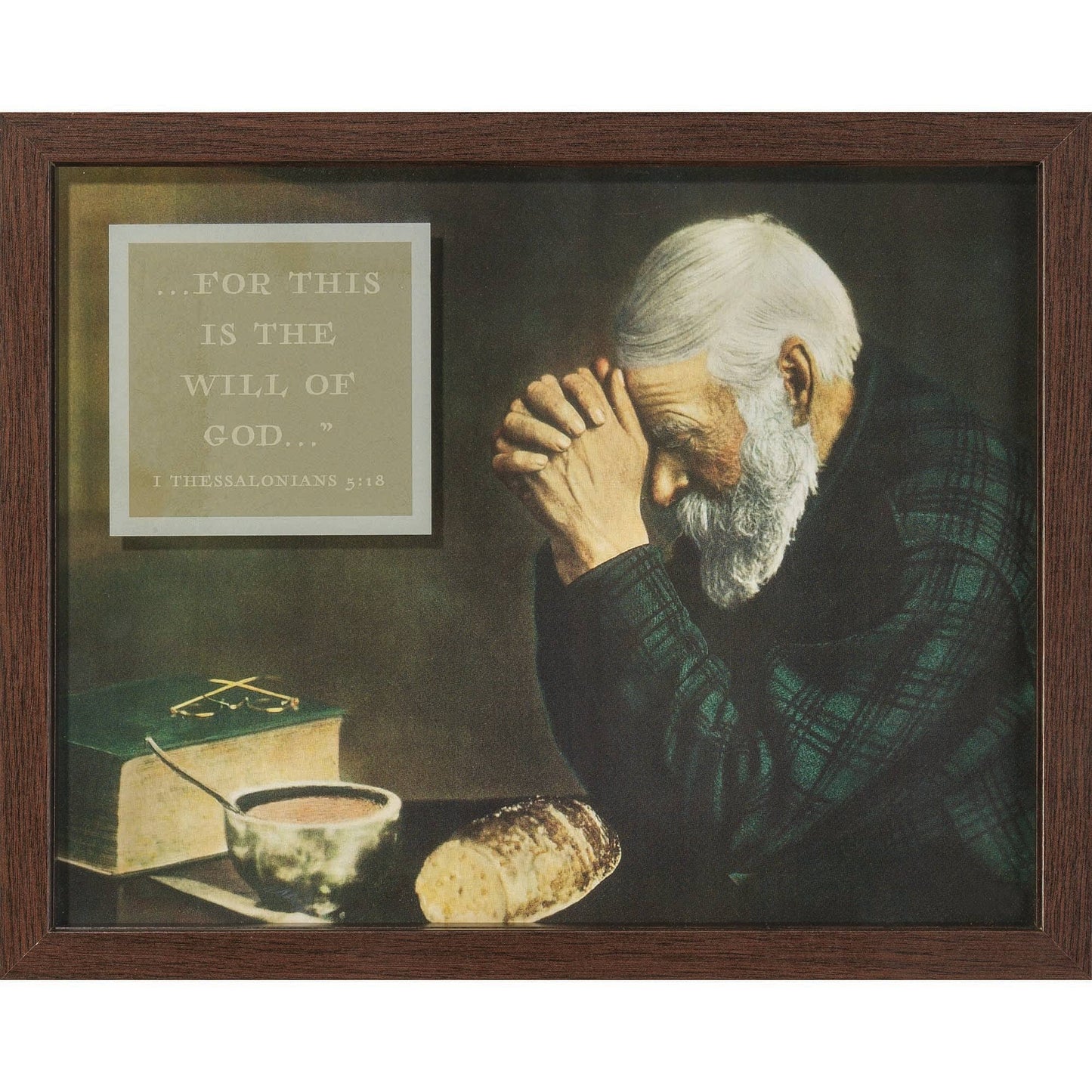Wall Decor Grace Walnut Frame 14x11