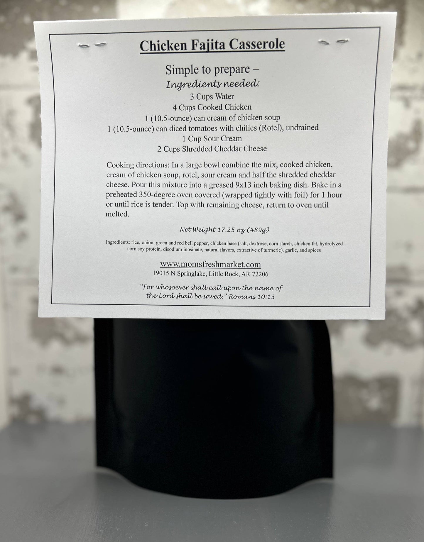 Chicken Fajita Casserole