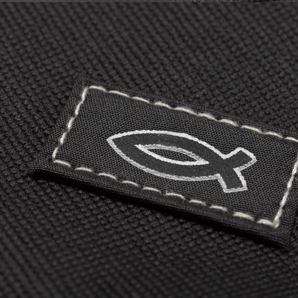 Bible Cover Value Black Ichthus Patch