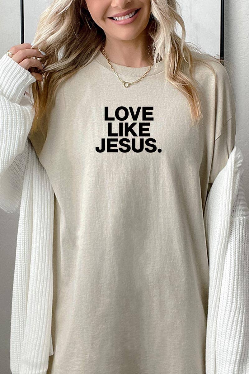 Love Like Jesus Graphic Heavy Cotton Tee