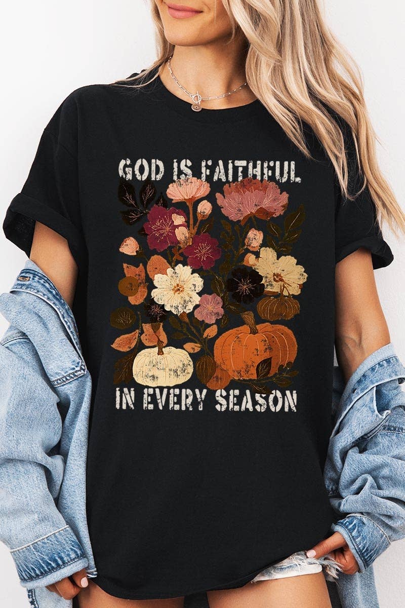 Faithful In Every Season Graphic Heavy Cotton Tee