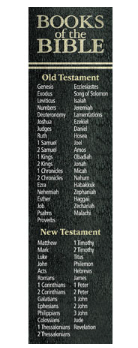 Bookmark - Books of the Bible