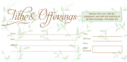 Tithe & Offering Envelopes- Broadman Church Supplies