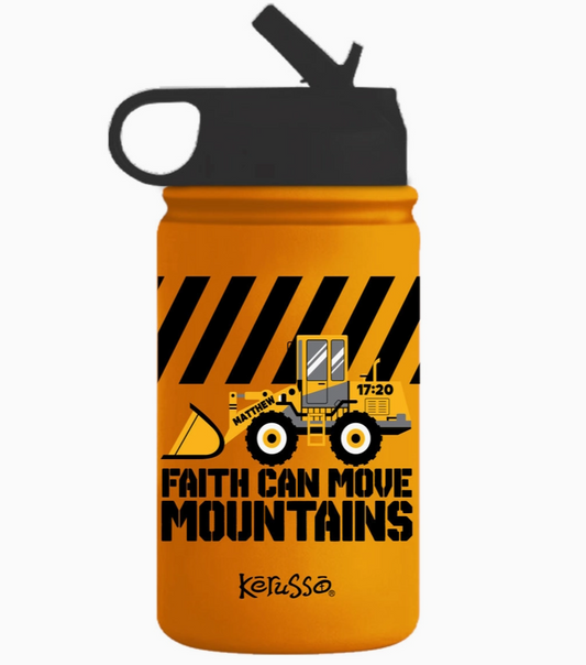 Kerusso 12 oz Stainless Steel Sport Bottle- Front Loader