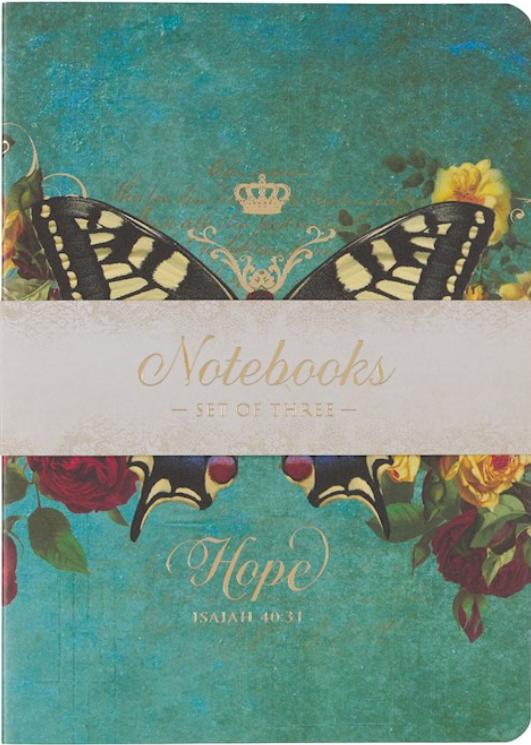 Notebook -Large-Secret Garden Butterfly Assortment