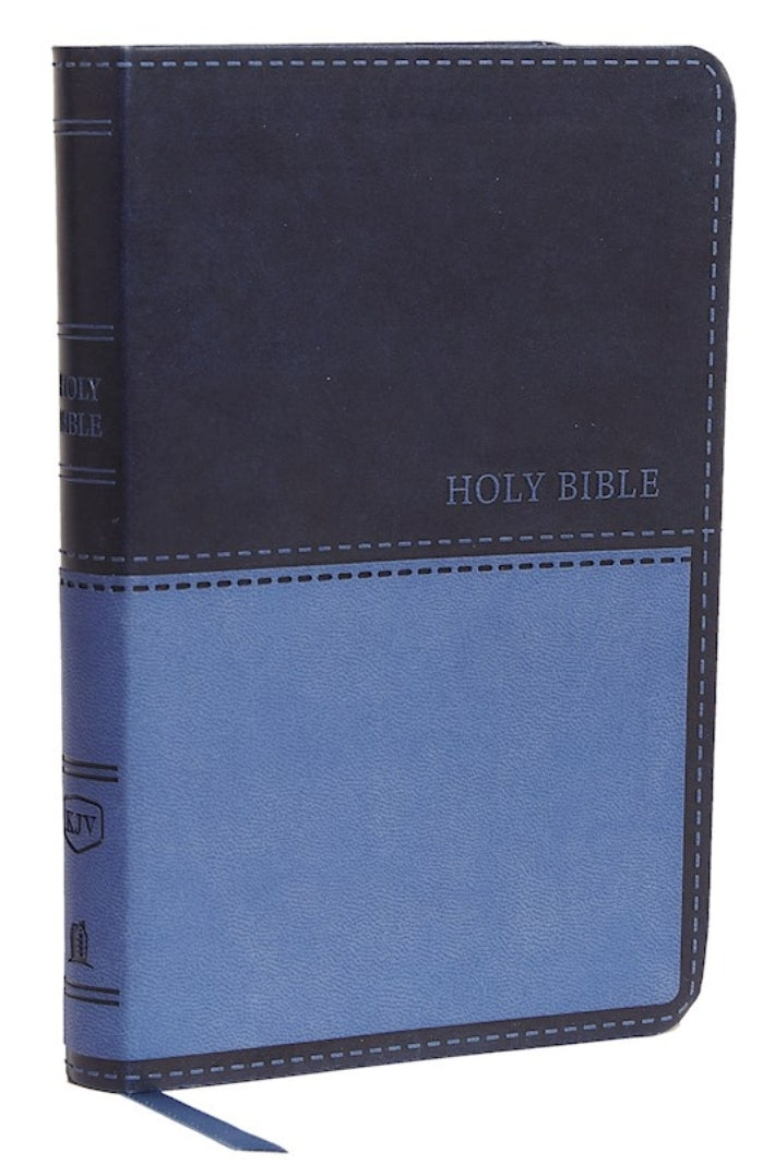 KJV Value Thinline Bible/Compact (Comfort Print)-Dark Blue Leathersoft