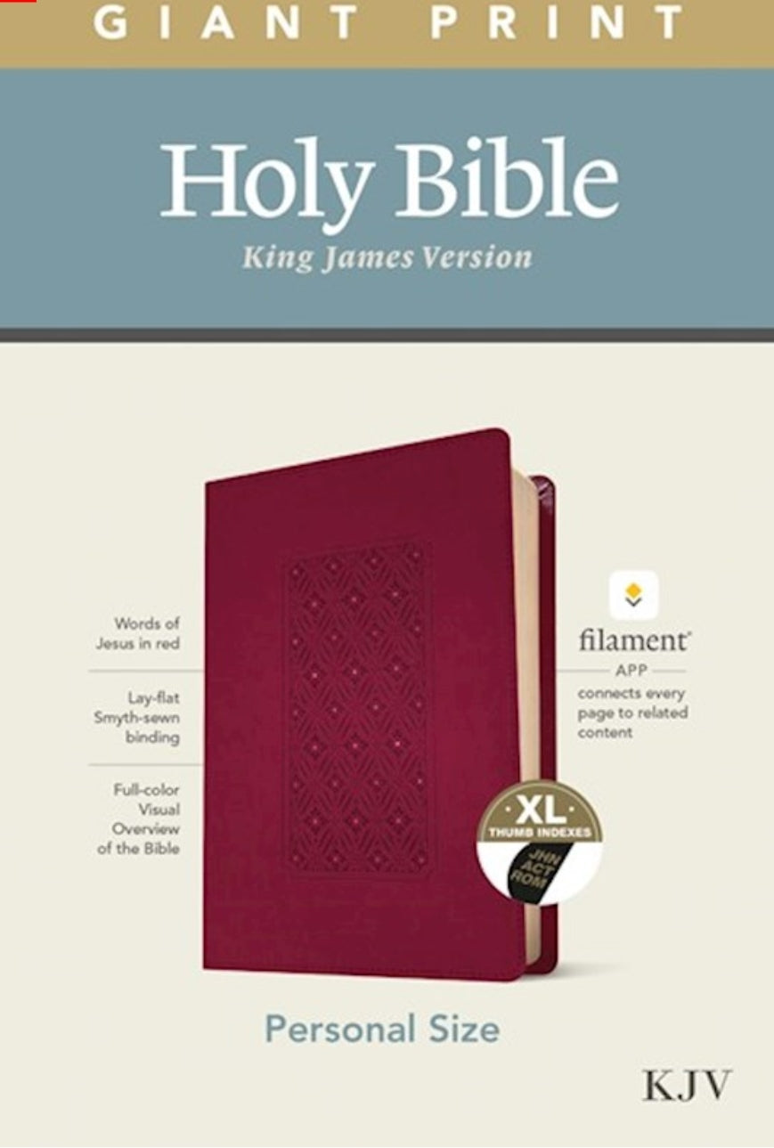 KJV Personal Size Giant Print Bible/Filament Enabled- LeatherLike