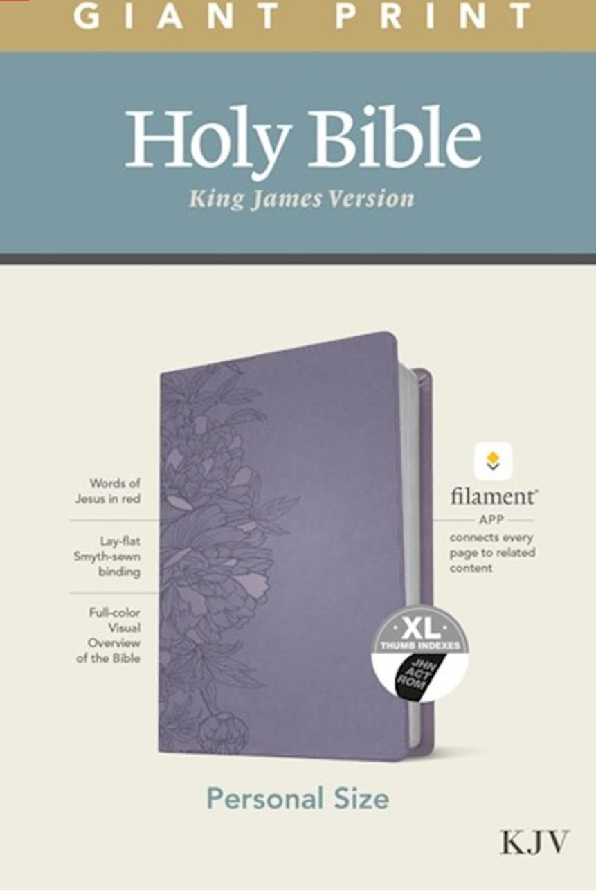 KJV Personal Size Giant Print Bible/Filament Enabled- LeatherLike