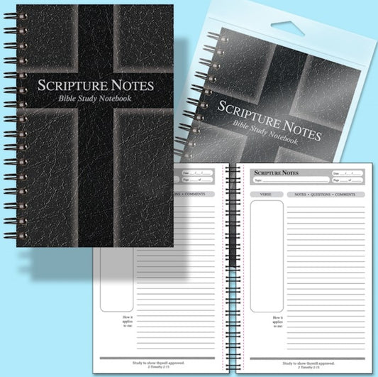 Notebook-Scripture Notes Bible Study