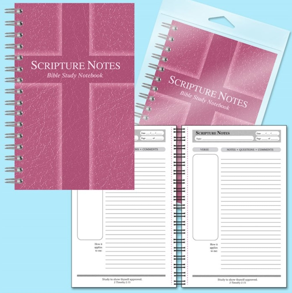 Notebook-Scripture Notes Bible Study