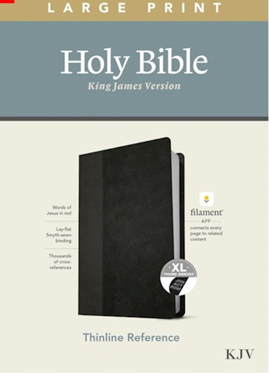 KJV Large Print Thinline Reference Bible/Filament Enabled Edition- LeatherLike