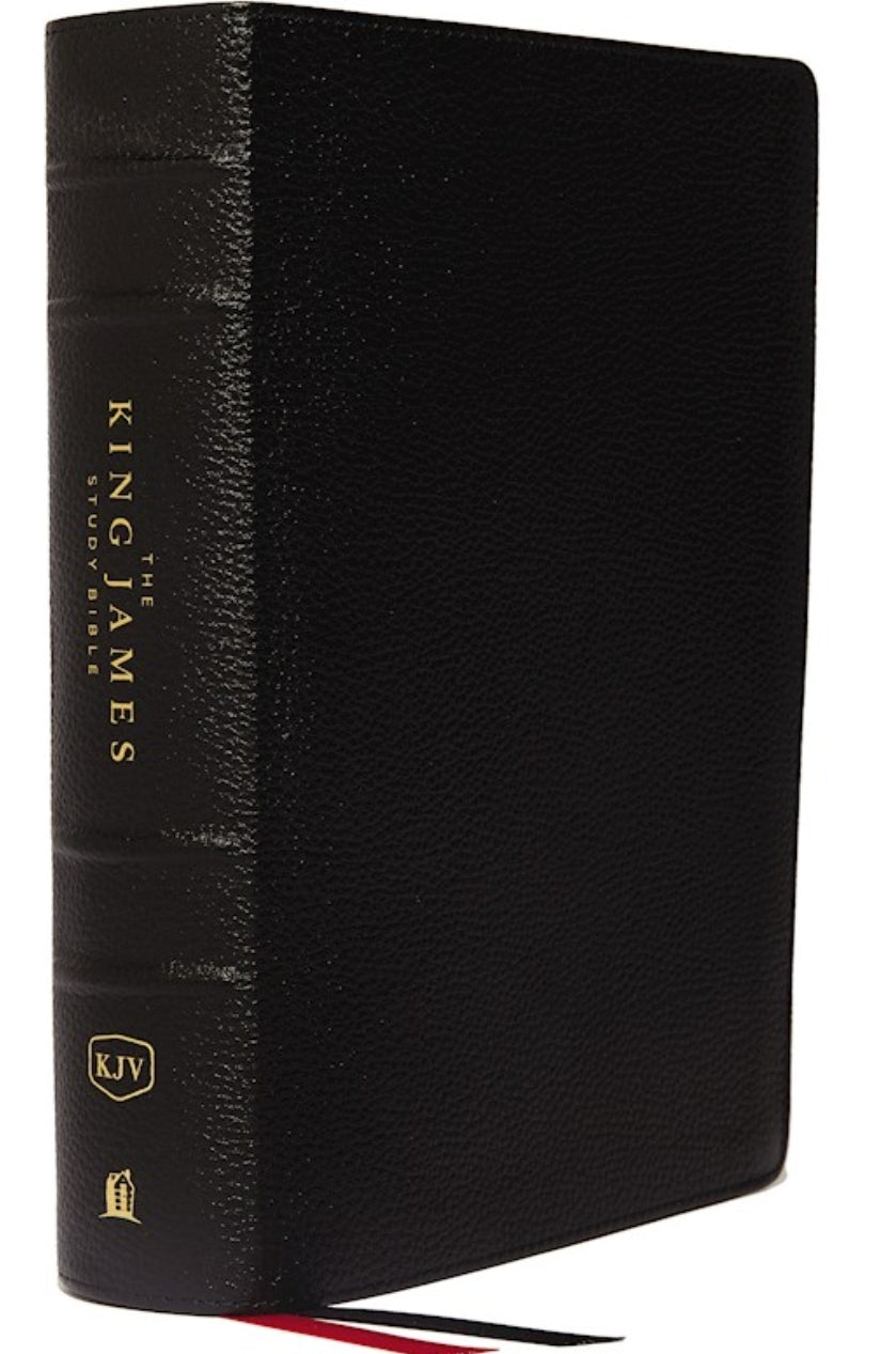 KJV Study Bible (Full-Color)-Black Genuine Leather