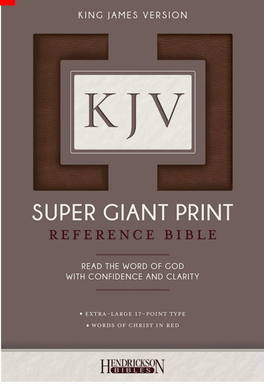 Super Giant Print Reference Bible-Brown Flexisoft