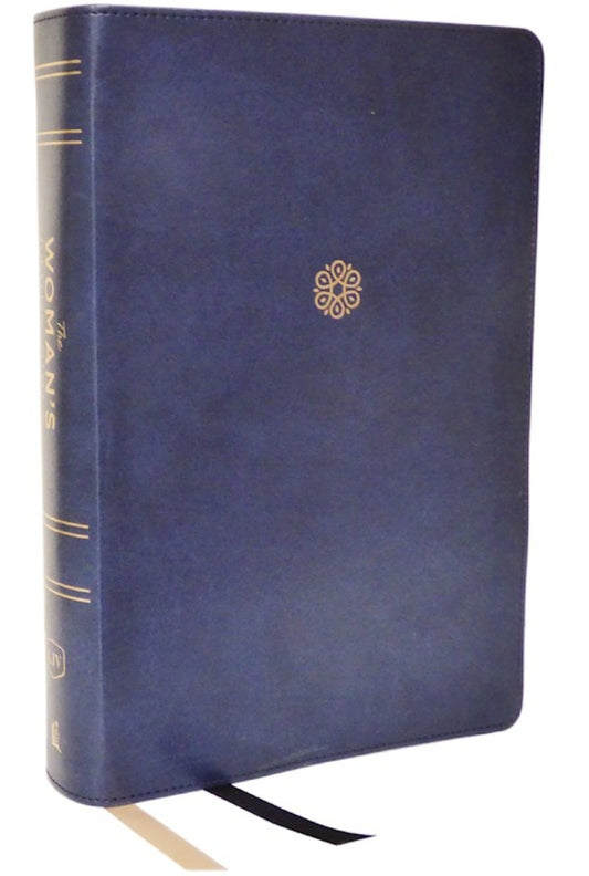 The Woman's Study Bible Full-Color Edition (Comfort Print)-Blue Leathersoft Indexed