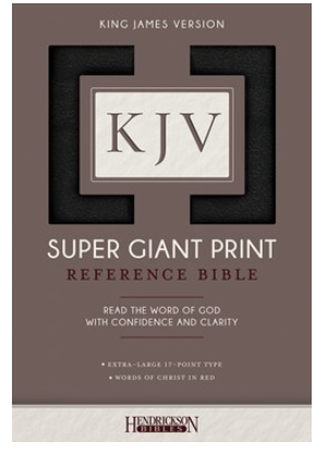 KJV Super Giant Print Reference Bible-Hendrickson