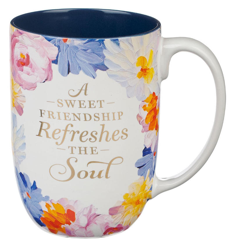 Sweet Friendship Watercolor Garden Ceramic Mug