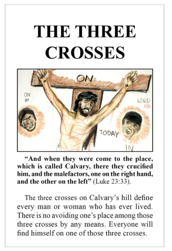 The Three Crosses - Tract- Pack of 100