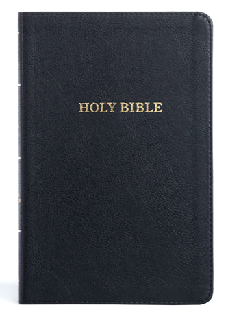 KJV Thinline Bible, Black LeatherTouch- Holman