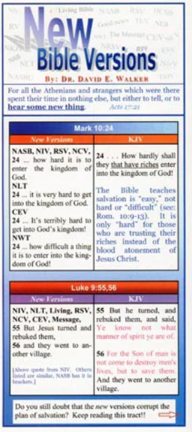 Tract-New Bible Versions