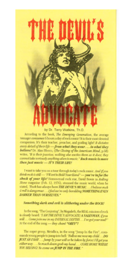 Tract - The Devil's Advocate