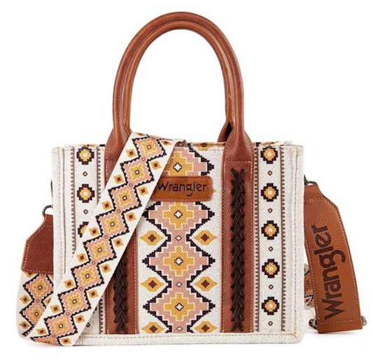 Wrangler Canvas Handbag/Bible Tote- w/Removeable Strap