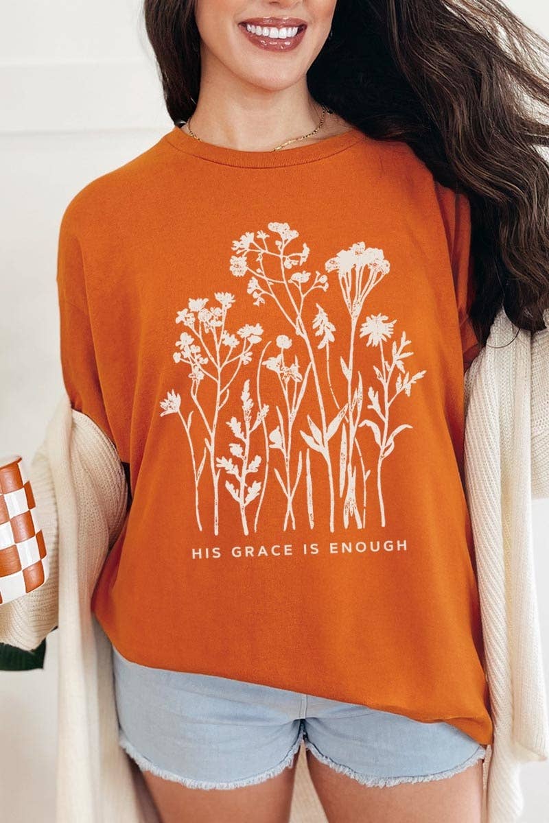 Christian Wildflower Graphic Heavy Cotton Tee