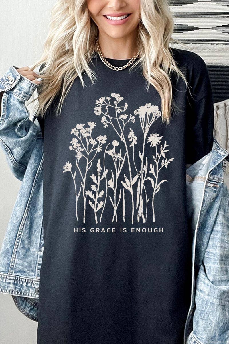 Christian Wildflower Graphic Heavy Cotton Tee