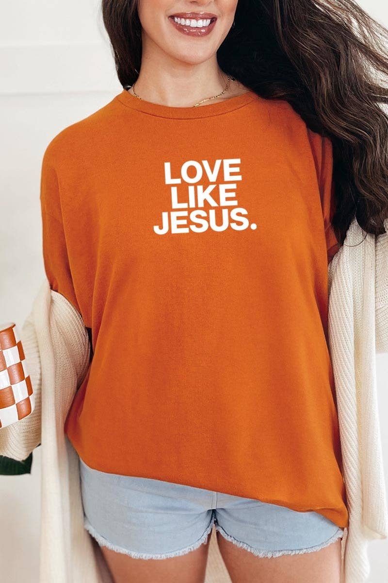 Love Like Jesus Graphic Heavy Cotton Tee