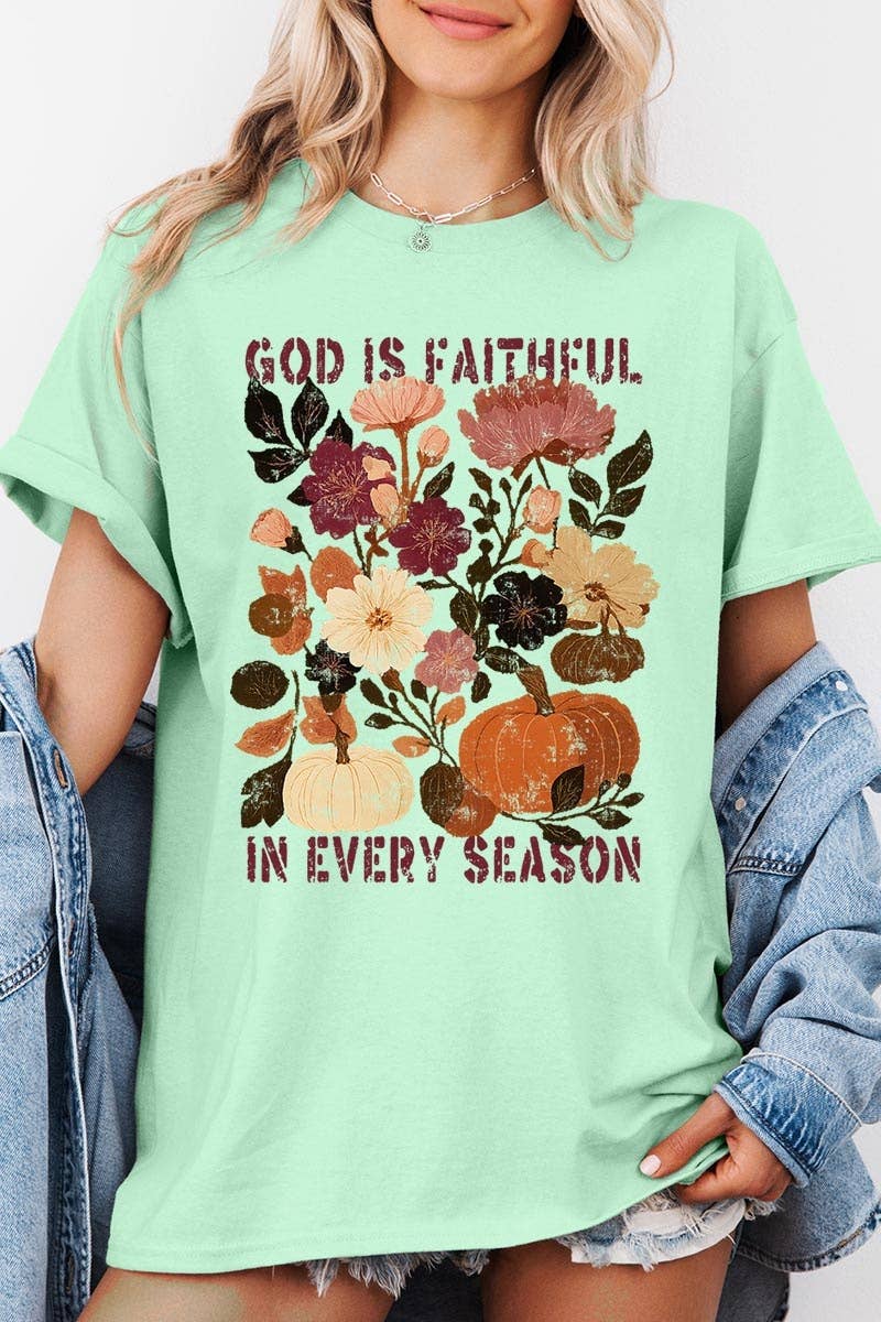 Faithful In Every Season Graphic Heavy Cotton Tee