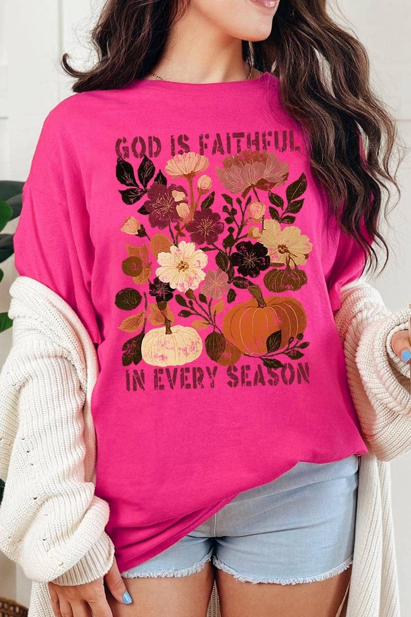 Faithful In Every Season Graphic Heavy Cotton Tee