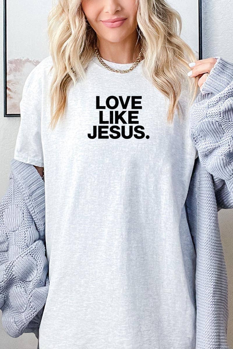 Love Like Jesus Graphic Heavy Cotton Tee
