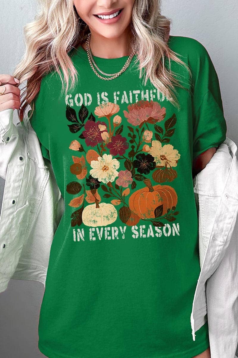 Faithful In Every Season Graphic Heavy Cotton Tee