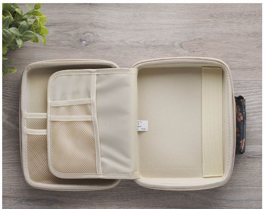 Be Still and Know Teal Two-fold Organizer Bible Case - Psalm 46:10