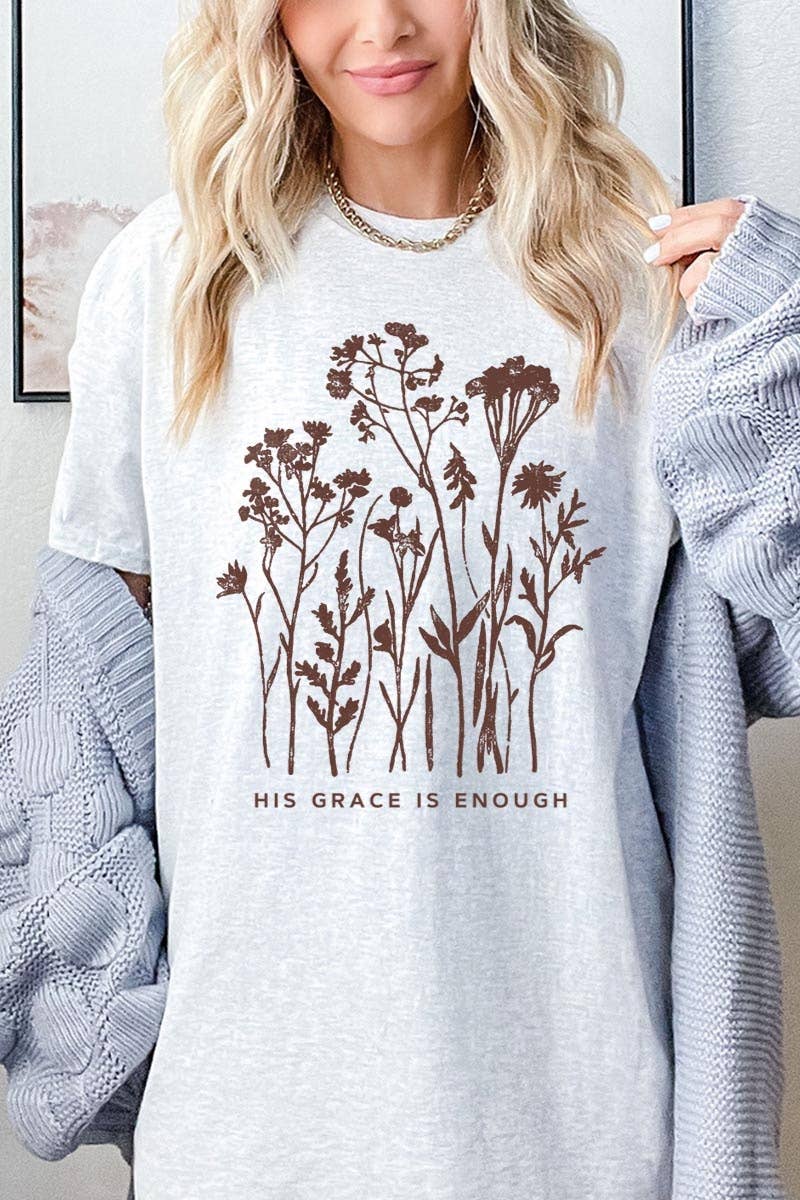 Christian Wildflower Graphic Heavy Cotton Tee