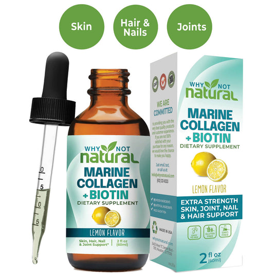 Liquid Collagen Drops plus Biotin - Hydrolyzed Marine Peptid