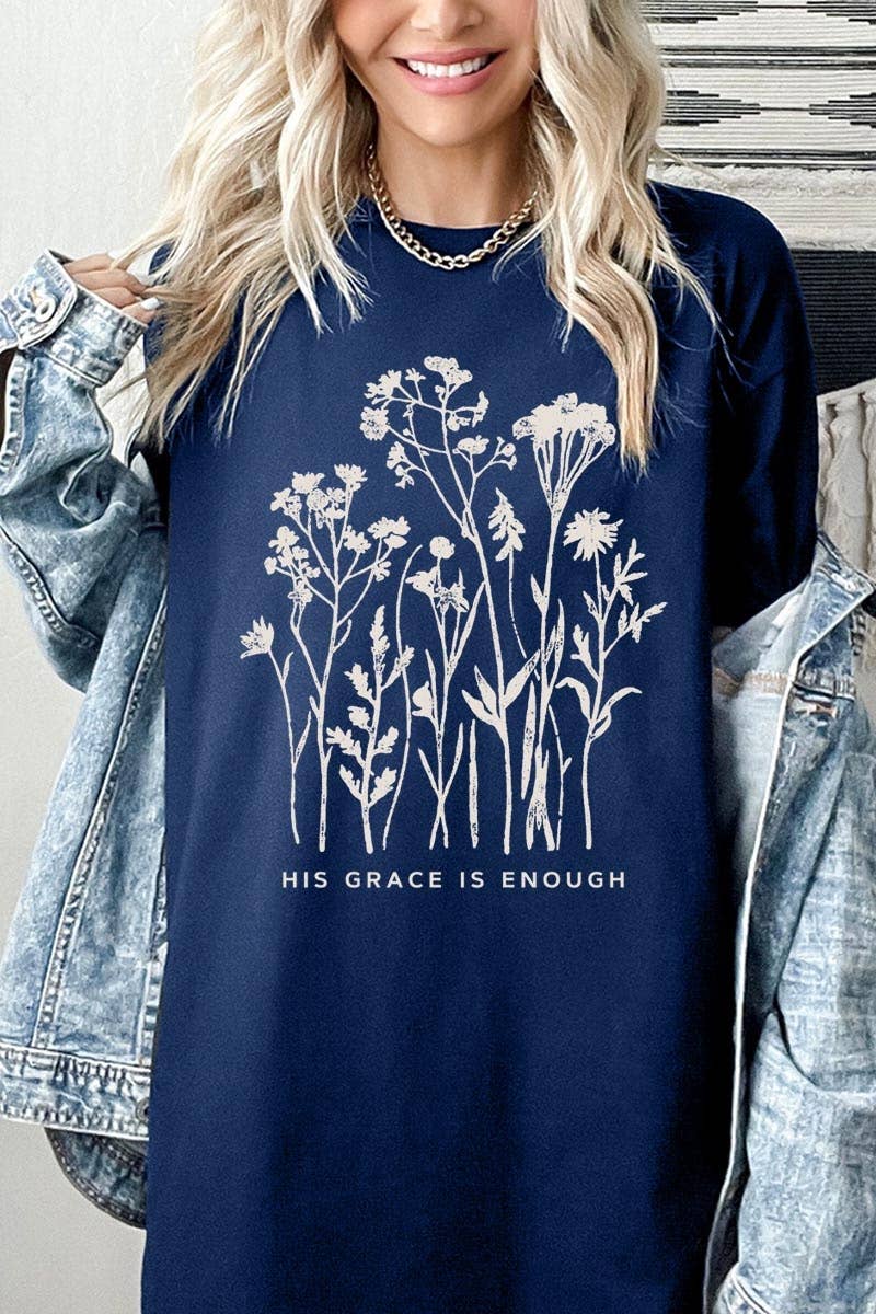 Christian Wildflower Graphic Heavy Cotton Tee