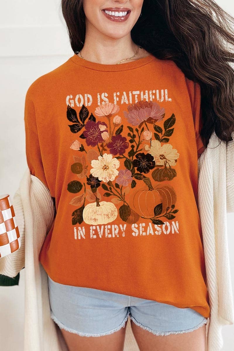 Faithful In Every Season Graphic Heavy Cotton Tee