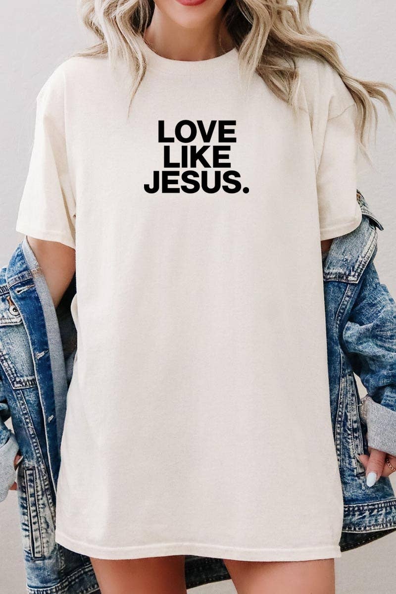 Love Like Jesus Graphic Heavy Cotton Tee