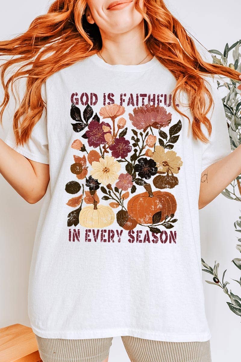 Faithful In Every Season Graphic Heavy Cotton Tee
