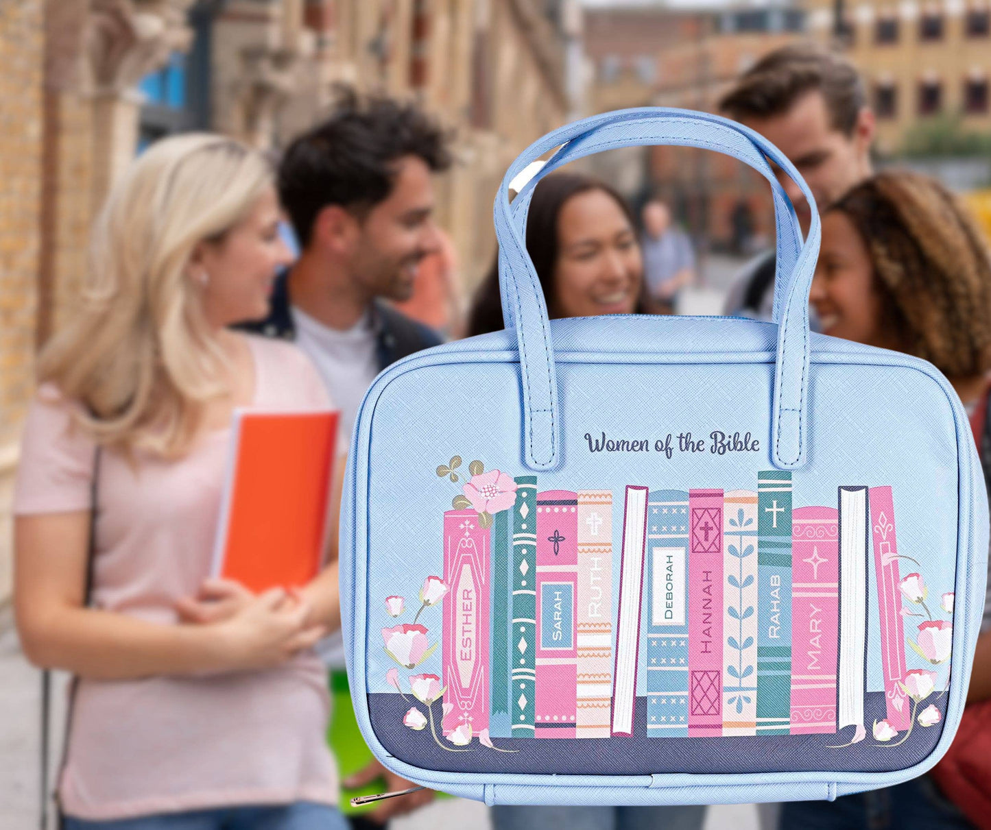 White Dove Bible Case Women Of The Bible Blue XLarge
