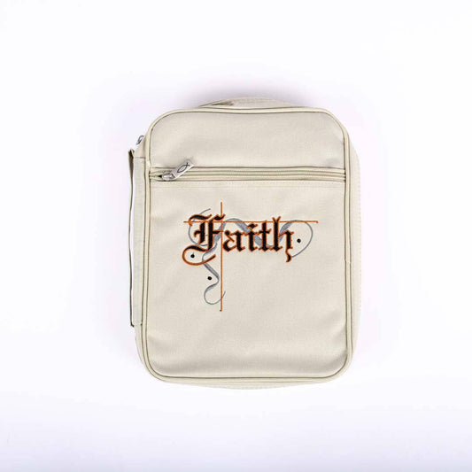 Canvas Bible Cover Faith - Medium