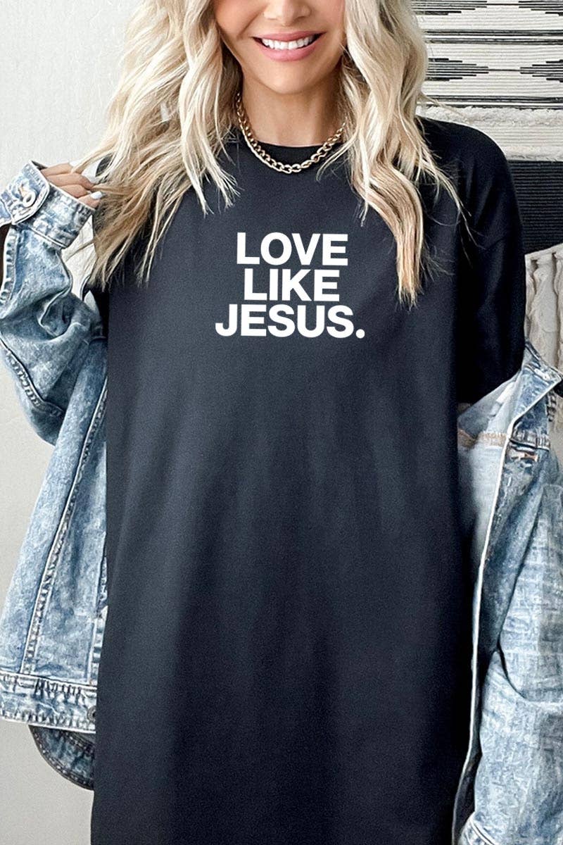 Love Like Jesus Graphic Heavy Cotton Tee