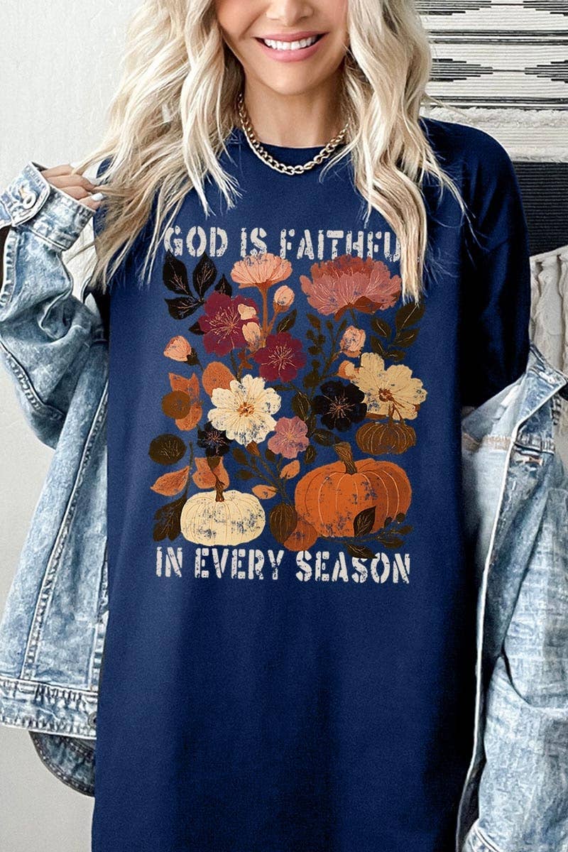 Faithful In Every Season Graphic Heavy Cotton Tee