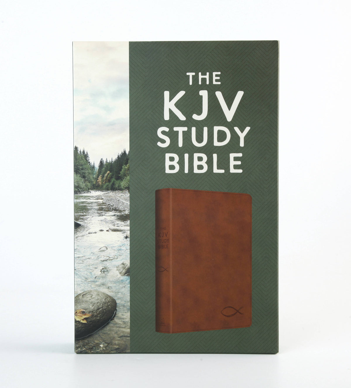 The KJV Study Bible [Chesnut Brown Fish]